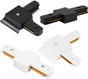 CONECTOR LINEAL Y ANGULAR CONEXION EN RIEL